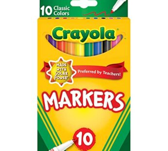 CRAYOLA MARKERS FINE LINE 10 COUNT
