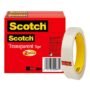 Scotch Brand Transparent Tape, Engineered for Office and Home Use, 3/4 x 2592 Inches, 3 In