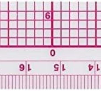 Westcott 10ths/Metric Beveled Ruler, 12-Inch/30cm (B-65), Clear