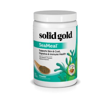 Solid Gold SeaMeal Cat & Dog Food Topper – Kelp Powder Dog & Cat Multivitamin – Omega 3 &