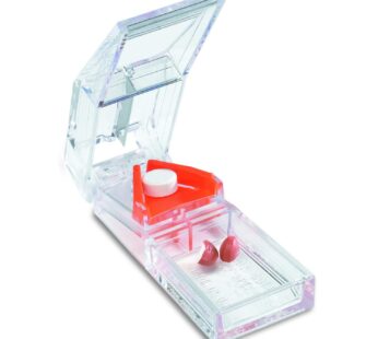 Apex Deluxe Pill Splitter – Pill Splitter with Retracting Blade Guard – for Cutting Small