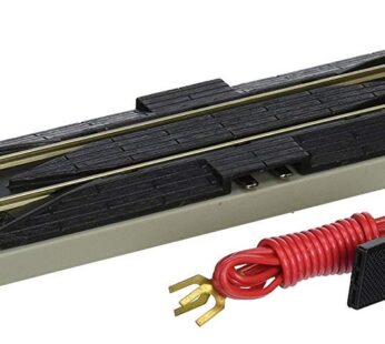 Bachmann Trains – Snap-Fit E-Z Track 9? Straight Terminal Rerailer w/Wire (1/card) – Nicke