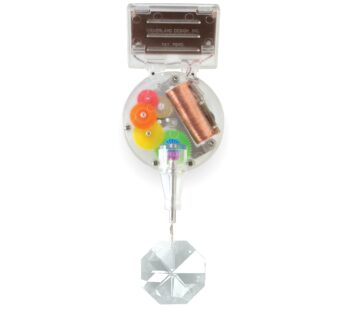 Kikkerland Solar Powered Rainbow Maker with Single Crystal, Solar-Powered Toy, Rainbow Pri