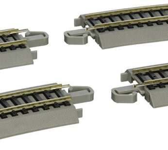 Bachmann Trains – Snap-Fit E-Z TRACK ONE-THIRD SECTION 18? RADIUS CURVED (4/card) – NICKEL