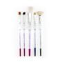 Royal & Langnickel Soft Grip 5pc Assorted Hair Texture Paint Brush Set, Includes - Deerfoo