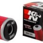 K&N Motorcycle Oil Filter: High Performance, Premium, Designed to be used with Synthetic o