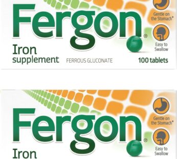 Fergon High Potency Iron Highly Soluble & Easily Digested, 27 mg Iron, 100 Tablets