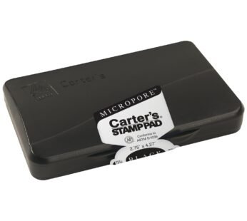 Avery Carter’s Micropore Stamp Pad 21281, Black Ink, 2-3/4″ x 4-1/4″