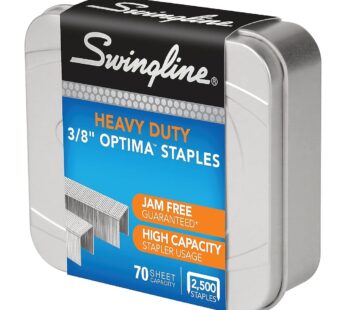 Swingline Staples, Premium High Capacity for Desktop Staplers, 3/8″ Length, 125/Strip, 250