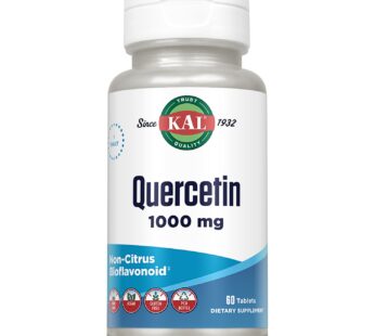 KAL Quercetin 1000mg Immune Support Supplement, Wellness Formula w/Bioflavonoids for Immun