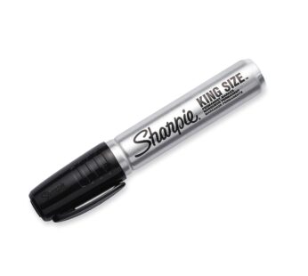 Sharpie King Size Permanent Marker, Large Chisel Tip, Great for Poster Boards, Black, 4 Co