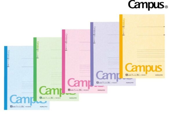 KOKUYO Campus Notebook, A 7mm Ruled, Semi-B5, 30 Sheets, 30 Lines, Pack of 5, 5 Colors, Ja - Image 2