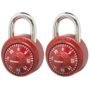 Master Lock 1530T Locker Lock Combination Padlock, 2 Count (Pack of 1), Colors May Vary