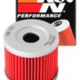 K&N Motorcycle Oil Filter: High Performance, Premium, Designed to be used with Synthetic o