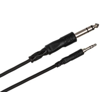 Hosa CMS-105 3.5 mm TRS to 1/4″ TRS Stereo Interconnect Cable, 5 Feet