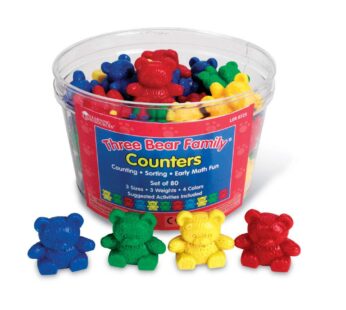 Learning Resources Bear Counters Set, Counting, Color & Sorting Toy, Set of 80, Ages 3+