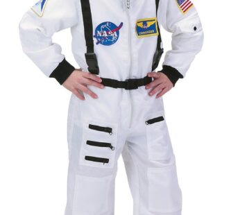 Aeromax NASA Jr. Astronaut Suit White Toddler/Child Costume White