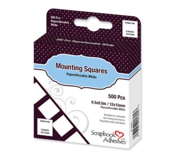 Scrapbook Adhesives by 3L Scrapbook Adhesives, Permanent Mounting Squares, 500-Pack, White