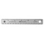 Westcott Stainless Steel Office Ruler with Non Slip Cork Base, 6-Inch (10414)