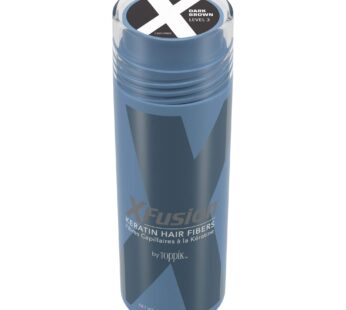 XFusion Keratin Hair Fibers – Dark Brown (Large Size 28g)