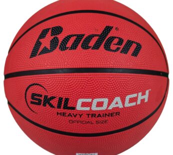 Baden SkilCoach Heavy Trainer Rubber Basketball, Red, 29.5-Inch