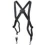OP/TECH USA Bino/Cam Harness - Self-Adjusting Harness with Quick Disconnects - Elastic,Bla
