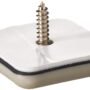 Shepherd Hardware 9242 1-3/8-Inch Square Adhesvie Slide Glide Furniture Sliders, 4-Pack ,