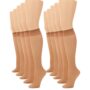 No nonsense Women's Sheer Knee High Value Pack with Comfort Top, Tan - 10 Pair Pack, Regul
