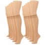 No nonsense Women's Sheer Knee High Value Pack with Comfort Top, Nude - 10 Pair Pack, Regu