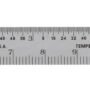 Mitutoyo 950-300, Pocket Steel Rule, 6"/150mm (1/64"/1mm), 1/2" Wide, With Pocket Clip, Ch
