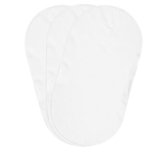 Boppy Changing Pad Liners, Pack of 3, White, Soft Terrycloth with Waterproof Backing Makes