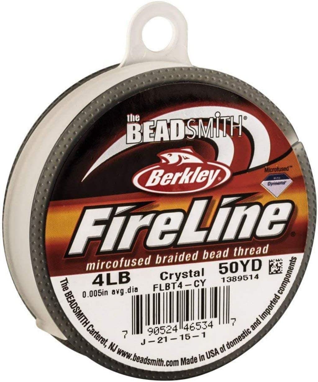 FireLine The Beadsmith by Berkley ? Micro-Fused Braided Thread ? 4lb. Test, 005?/.12mm Dia