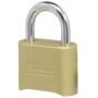 Master Lock Brass Combination Padlock for Indoor and Outdoor use with Resettable Combinati
