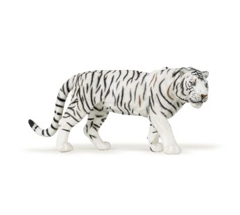 Papo -Hand-Painted – Figurine -Wild Animal Kingdom – White Tiger -50045 -Collectible – for