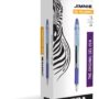 Zebra Pen Jimnie Roller Ball Stick Gel Pen, Blue Ink, Medium Point, 0.7mm, 12-Count (44120