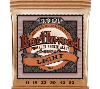 Ernie Ball Earthwood Light Phosphor Bronze Acoustic Guitar Strings, 11-52 Gauge (P02148)