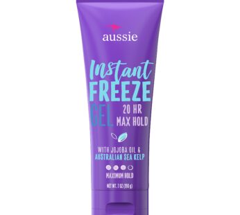 Aussie Instant Freeze Hair Gel with Jojoba Oil & Sea Kelp, 7 Ounce (Pack of 1)
