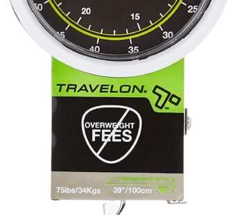 Travelon Stop & Lock Luggage Scale, Black, One Size