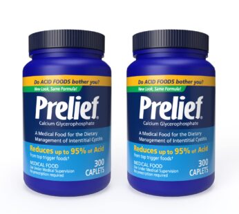 Prelief Acid Reducer Caplets Dietary Supplement, 300 Count (Pack of 2)