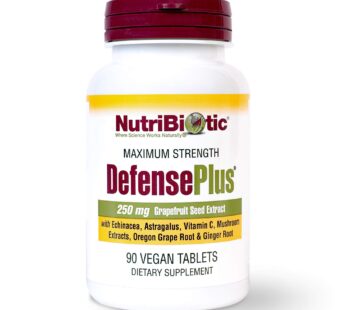 NutriBiotic ? DefensePlus, 90 Tablets – 11 in 1 Immune Support with Vitamin C, Zinc, Grape