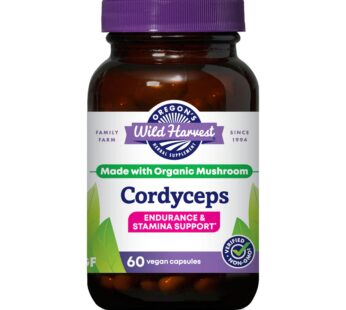 Oregon’s Wild Harvest Cordyceps (Freeze-Dried) Organic, 60 Count