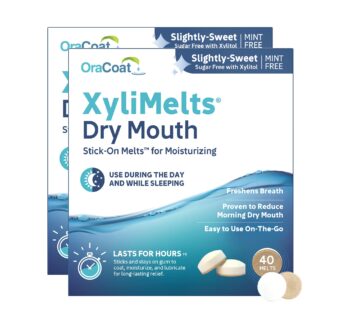 XyliMelts for Dry Mouth, Mint-Free, 80-Count Box