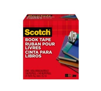 Scotch Book Tape, 3 in x 540 in, Excellent for Repairing, Reinforcing Protecting, and Cove