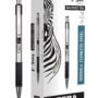 Zebra Pen F-301 Retractable Ballpoint Pen, Stainless Steel Barrel, Fine Point, 0.7mm, Blac