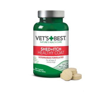 Vet’s Best Healthy Coat Shed & Itch Relief Dog Supplements | Relieve Dogs Skin Irritation