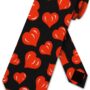 Three Rooker Hearts TIES Valentines Day Men's Neck tie heart