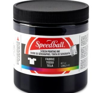 Speedball Fabric Screen Printing Ink, 8-Ounce, Black for T-Shirt and Silkscreen Printmakin