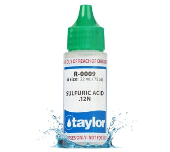 TAYLOR TECHNOLOGIES INC R-0009-A SULFURIC ACID .12N 3/4 OZ