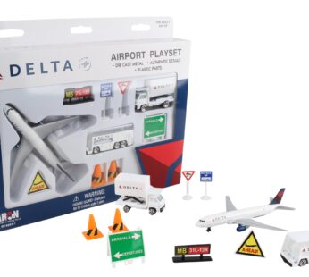 Delta Airlines 12 Piece Playset (Color of the content may Vary)