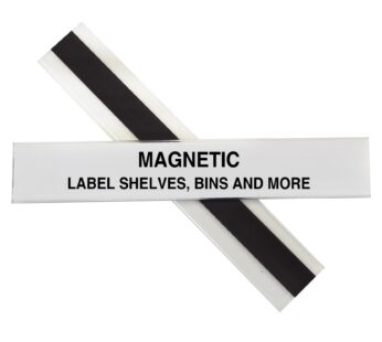 C-Line HOL-DEX Magnetic Shelf/Bin Label Holders, 1 x 6 Inches, 10 per Box (87227)